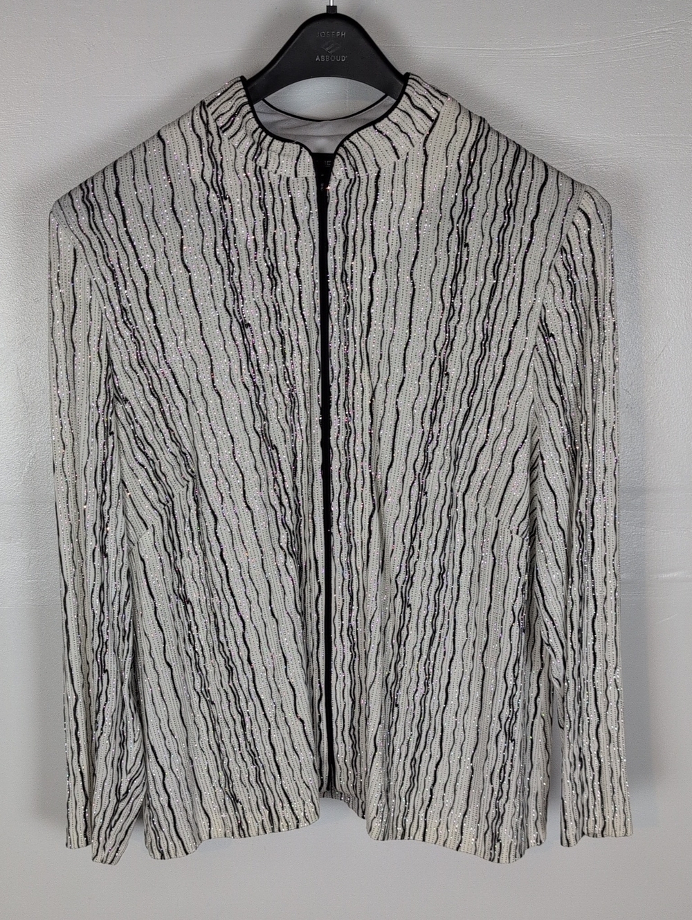 Alex Evenings Sparkly Zip Top Blouse